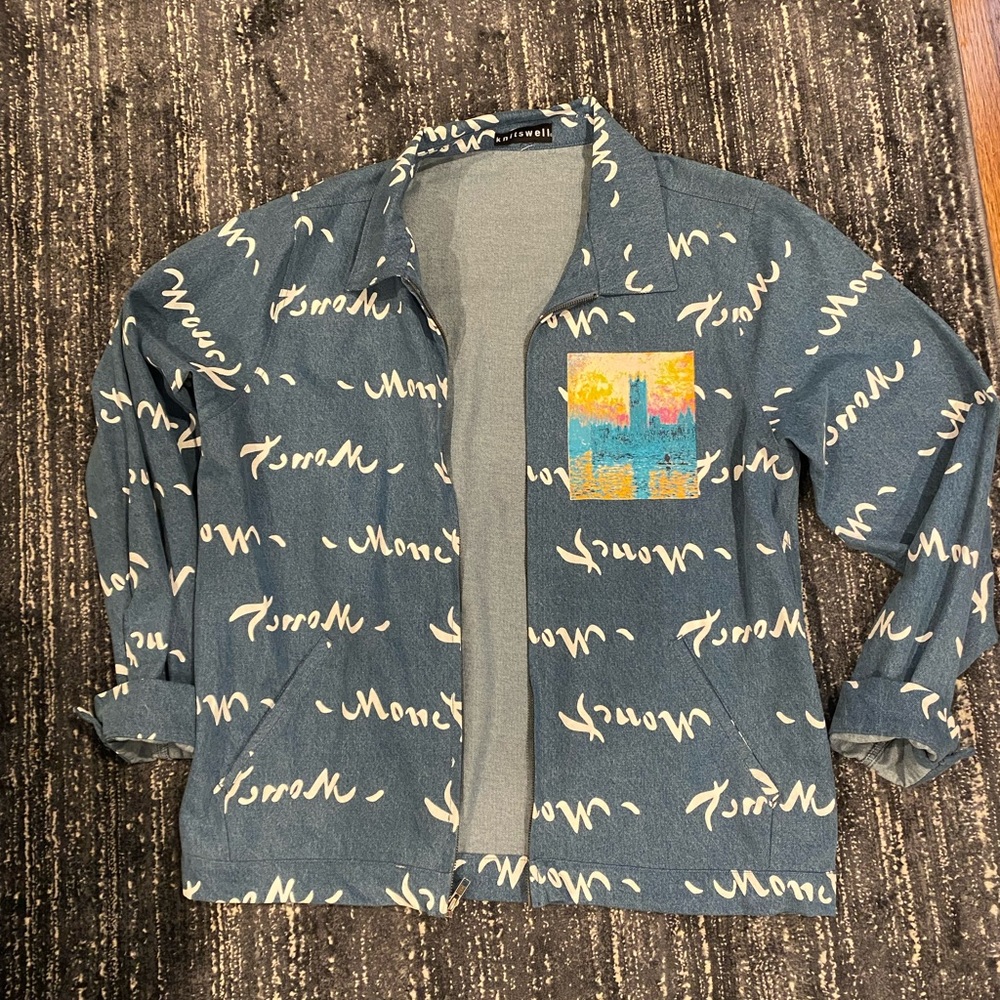 Blue denim Monet over jacket